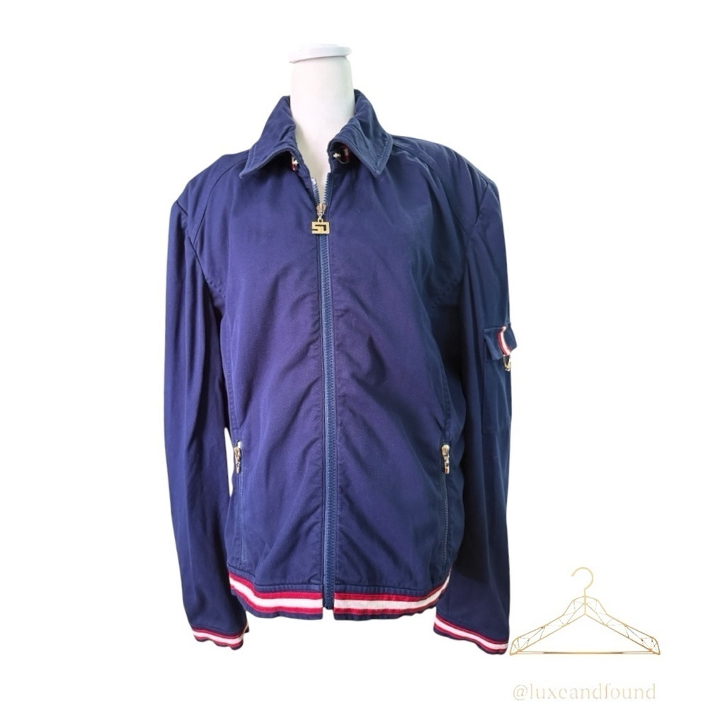 Active seller! St. John Collection By Marie Gray Jacket Red, White, Blue Large